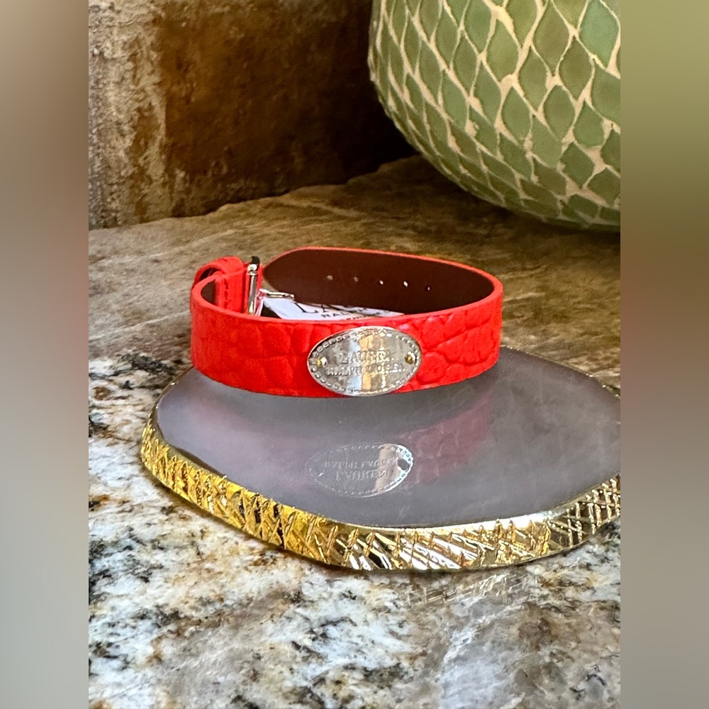 Ralph Lauren Genuine Orange Leather Bracelet